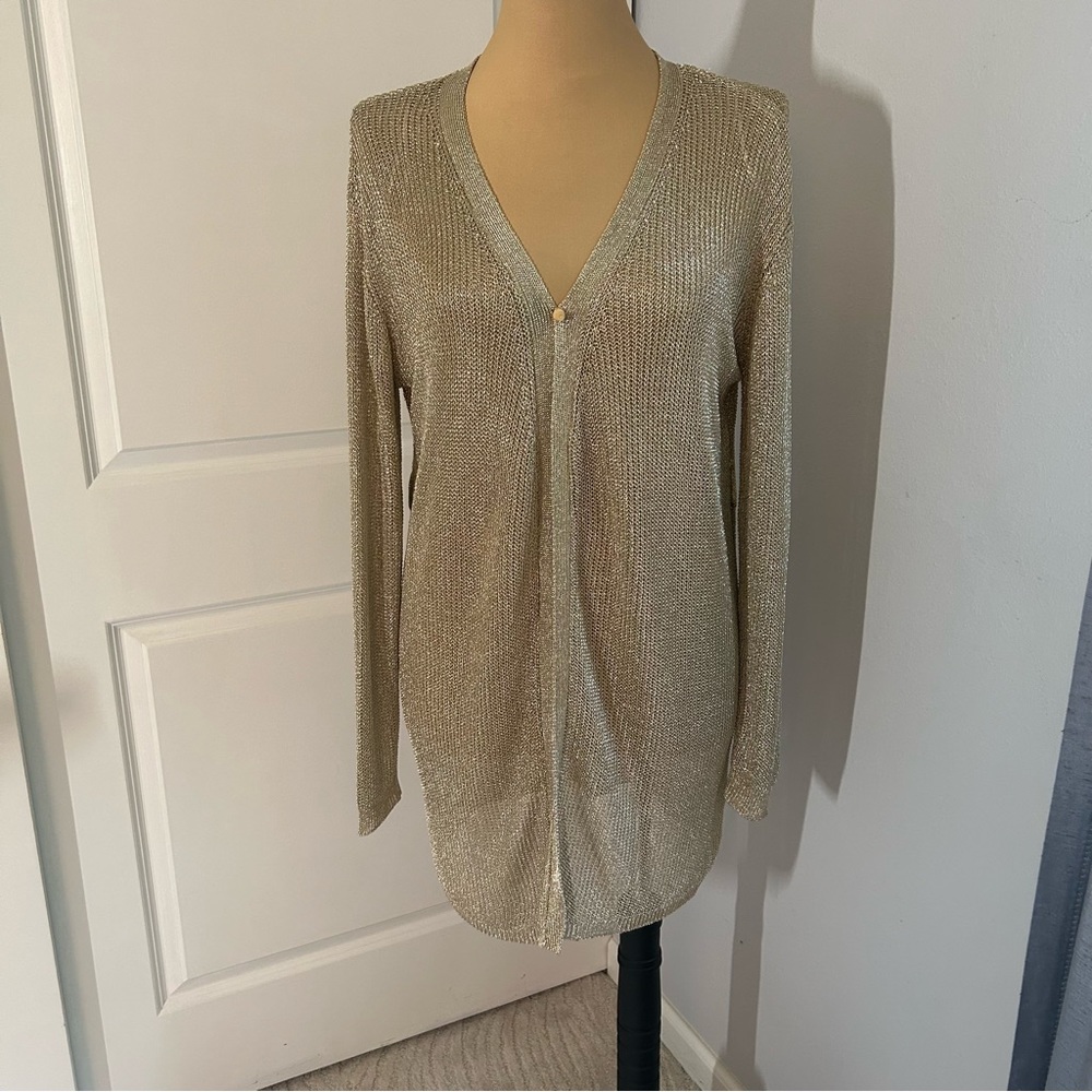 Lioness Gold Sheer Long Sleeve Top